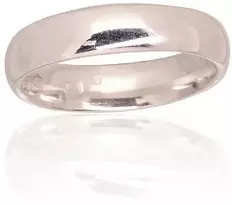 Sidabrinis vestuvinis žiedas. Praba: 925°. Metalas: Sidabras - 21 - 4.5 mm. - 4.4 g.