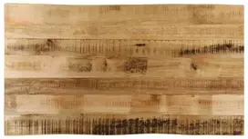 Stalviršis, 120x60x2,5cm, mango masyvas, su gyvu kraštu