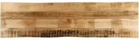 Stalviršis, 180x40x2,5cm, mango masyvas, su gyvu kraštu