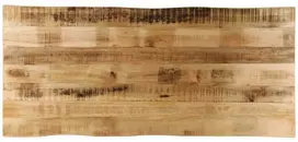 Stalviršis, 140x60x3,8cm, mango masyvas, su gyvu kraštu