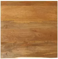 Stalviršis, 60x60x2,5cm, mango medienos masyvas, su gyvu kraštu