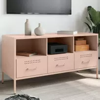 TV staliukas Televizoriaus spintelė, rožinė, 100,5x39x50,5cm, plienas