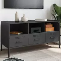 TV staliukas Televizoriaus spintelė, juoda, 100,5x39x50,5cm, plienas