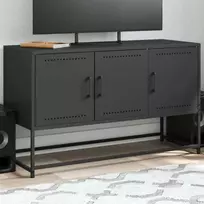TV staliukas Televizoriaus spintelė, juoda, 100,5x39x60,5cm, plienas