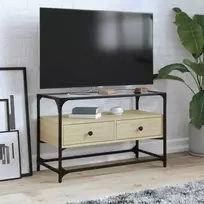 TV staliukas TV spintelė, sonoma ąžuolo, 80x35x51cm, mediena