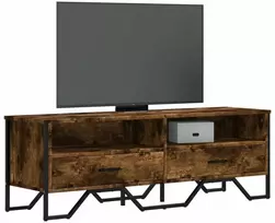 TV staliukas Televizoriaus spintelė, dūminio ąžuolo, 122x34x41cm, mediena