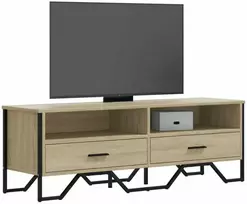 TV staliukas Televizoriaus spintelė, ąžuolo, 122x34x41cm, apdirbta mediena