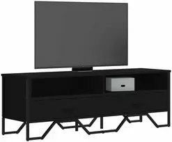 TV staliukas Televizoriaus spintelė, juoda, 122x34x41cm, apdirbta mediena