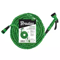 Išsitempianti sodo žarna su purkštuku Bradas Trick Hose 10m-30m, žalia