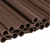 Klipsai tvoros juostai Bradas Solid, 19 cm, 20 vnt., ruda