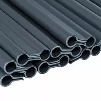 Klipsai tvoros juostai Bradas Solid, 19 cm, 20 vnt., pilka