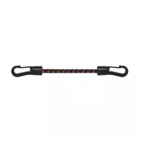 Tvirtinimo elastinė guma su kabliukais Bradas BUNGEE CORD LOCK HOOK, 25 vnt., 40 cm, juoda