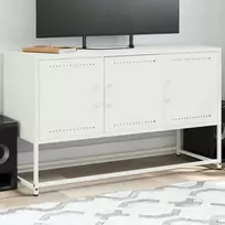 TV staliukas Televizoriaus spintelė, balta, 100,5x39x60,5cm, plienas