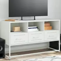 TV staliukas Televizoriaus spintelė, balta, 100,5x39x60,5cm, plienas