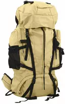 Turistinė kuprinė, chaki, 80L, oksfordo audinys