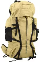 Turistinė kuprinė, chaki, 100L, oksfordo audinys