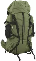 Turistinė kuprinė, uniformnė žalia, 100L, oksfordo audinys