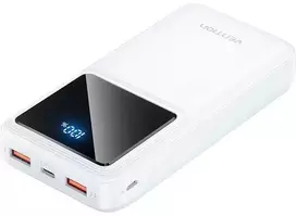 Vention Powerbank, ventiliacija, FHLW0, 20000 mAh, mikro USB, USB-C, 2xUSB-A, 22.5 W (balta)