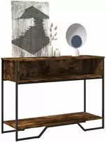Konsolinis staliukas, dūminio ąžuolo, 100x35x74,5cm, mediena