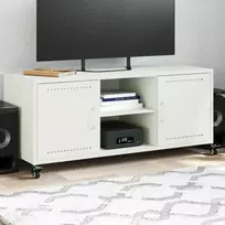 TV staliukas Televizoriaus spintelė, balta, 100,5x39x43,5cm, plienas