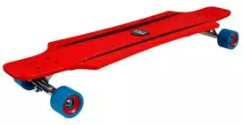 Riedlentė Longboard Hudora Cruiser Star, raudona