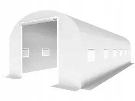 Arkinis šiltnamis, 600x300x200 cm (18m2), baltas