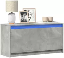 TV staliukas Televizoriaus spintelė su LED, betono, 100x34x50cm, mediena
