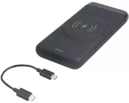 Išorinė baterija DELTACO, belaidis, 10 000 mAh, 1x USB-A, 1x USB-C PD, mag. / PB-Q1003