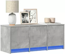 TV staliukas Televizoriaus spintelė su LED, betono, 97x34x40cm, mediena