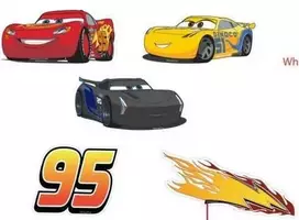 Disney Dekoracje Scienne Automobilių sienų dekoracijos - mažas rinkinys