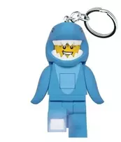 LEGO – raktų pakabukas su šviesos diodu – „Shark Suit Guy“ (4006036-LGL-KE155H) 4006036-LGL-KE155H