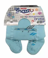 Pašiltintos frotinės pėdkelnės su 2 X ABS vaikams be Snazzy, mėlynos