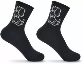 Kojinės su papuošimais mergaitėms be Snazzy SK-46, šuniukas