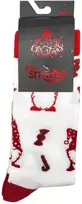 Unisex Kalėdinės kojinės be Snazzy SKCH-01, Baltos