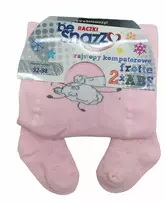 Pašiltintos frotinės pėdkelnės su 2 X ABS mergaitėms be Snazzy, Avytė, Rožinės