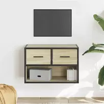 TV staliukas Televizoriaus spintelė, ąžuolo, 60x31x39,5cm, mediena/metalas