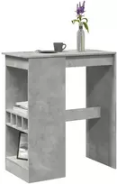 Baro stalas su laikikliais, betono, 90x47,5x103,5cm, mediena