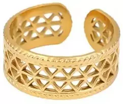 Troli Timeless auksinis-plated steel ring
