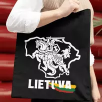 Spalvotas medžiaginis maišelis "Vytis - Lietuva"