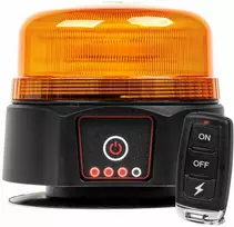 Belaidė LED įspėjamoji lempa su nuotoliniu valdymu R65 R10 12/24V AMIO-03932