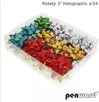 Party Deco Holografinės rozetės (24 vnt.)