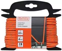 Black & Decker Juodas & Decker - Transportavimo lynas su atspindinčiais elementais + vyniotuvas 4mm / 20m