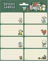 BT21 – 16 lauko savaitgalio lipdukų rinkinys sąsiuviniams/knygoms
