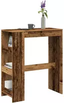 Baro stalas su lentynomis, medienos, 90x40x103,5cm, mediena