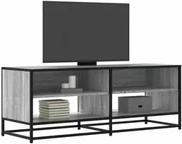 TV staliukas Televizoriaus spintelė, pilka, 120,5x40x46cm, mediena/metalas