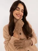 Wool Fashion Italia Elegantiškos šiltos moteriškos pirštinės: Dydis - S/M