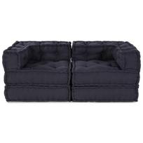 Modulinė sofa 2 pcs Antracito 140 x 70 x 56 cm Audinys