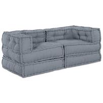 Modulinė sofa 2 pcs Pilka 140 x 70 x 56 cm Audinys