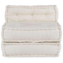 Modulinė sofa, kreminės spalvos, 70x70x54 cm, audinys