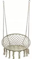 Sėdimas hamakas-sūpynės Boho, 82 cm, ecru